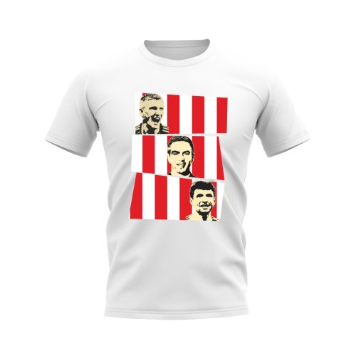 Schweinsteiger Lahm Muller Bayern Munich Trio T-Shirt (White)