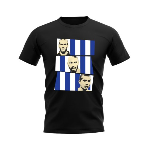 Zidane Henry Trezeguet France Trio T-Shirt (Black)