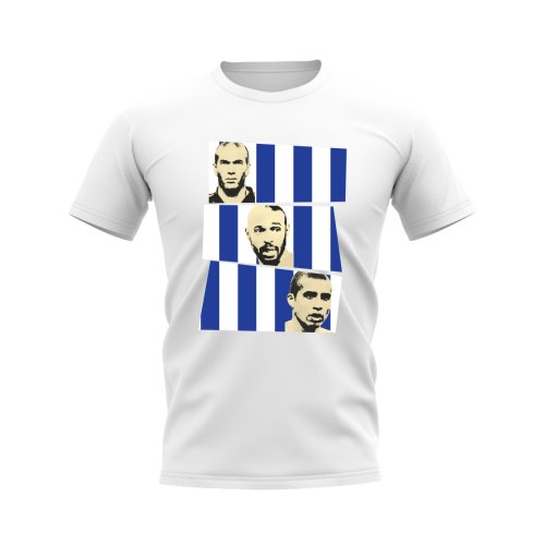 Zidane Henry Trezeguet France Trio T-Shirt (White)