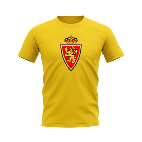 Real Zaragoza Badge T-Shirt (Yellow)