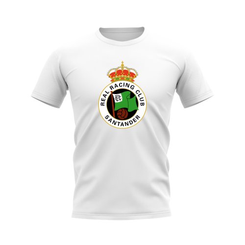 Racing Santander Badge T-Shirt (White)