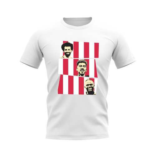 Salah Firmino Mane Liverpool Trio T-Shirt (White)