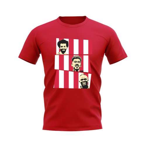 Salah Firmino Mane Liverpool Trio T-Shirt (Red)