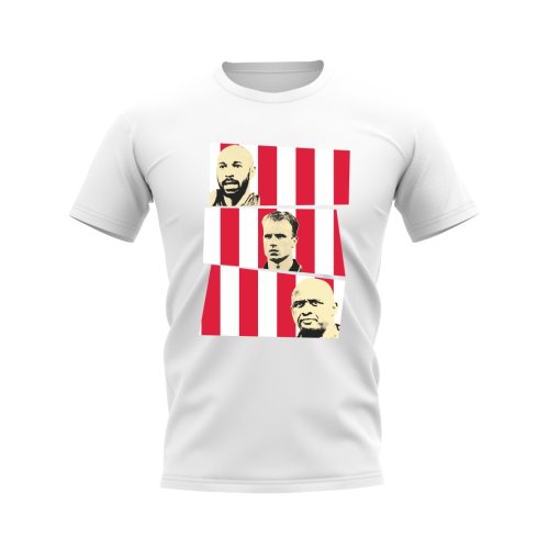 Henry Bergkamp Vieira Arsenal Trio T-Shirt (White)