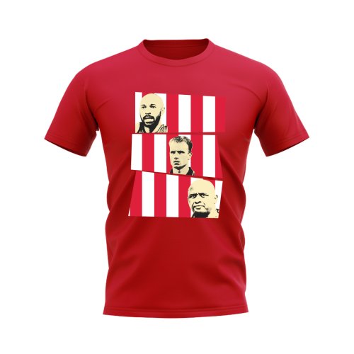 Henry Bergkamp Vieira Arsenal Trio T-Shirt (Red)