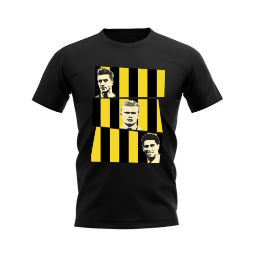 Reus Haaland Bellingham Borussia Dortmund Trio T-Shirt (Black)