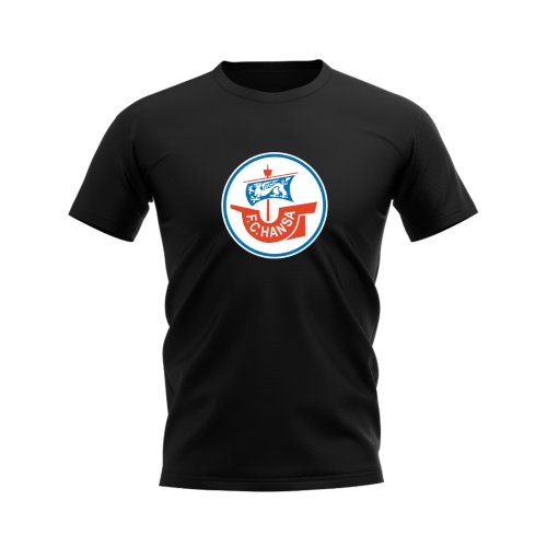 Hansa Rostock Badge T-shirt (Black)