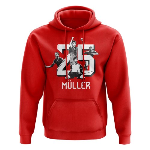 Thomas Muller 25 Bayern Munich Hoody (Red)