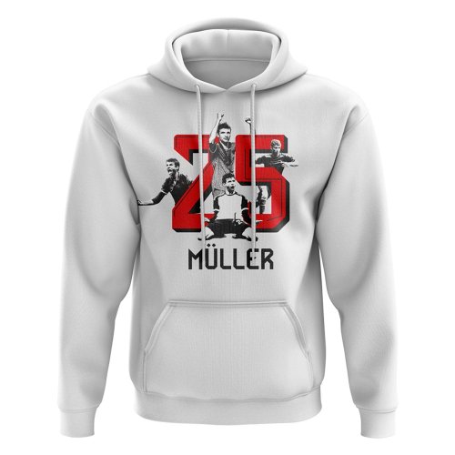 Thomas Muller 25 Bayern Munich Hoody (White)