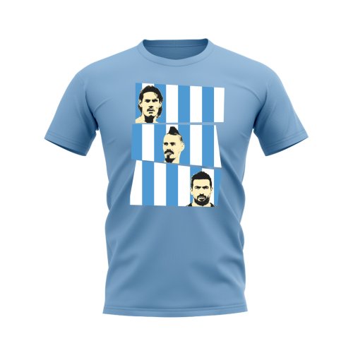 Cavani Hamsik Lavezzi Napoli T-Shirt (Sky)