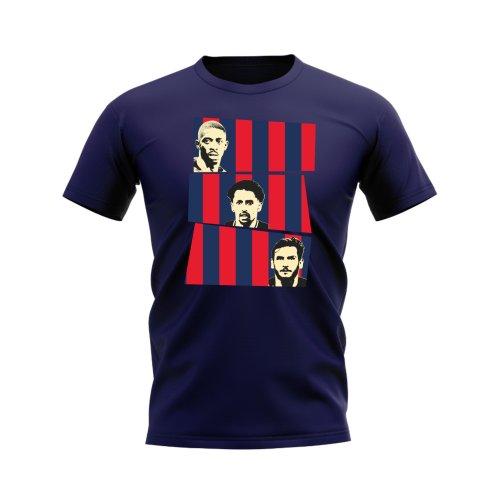 Dembele Marquinhos Kvaratskhelia PSG T-Shirt (Navy)