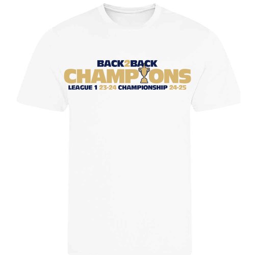 Falkirk Back To Back Champions T-Shirt (White)