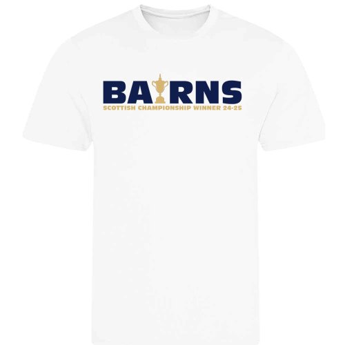 Falkirk The Bairns Champions T-Shirt (White)