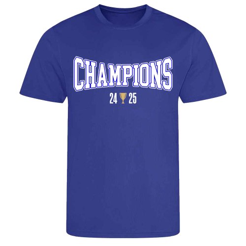 Birmingham City 2024-25 Champions T-Shirt (Blue)
