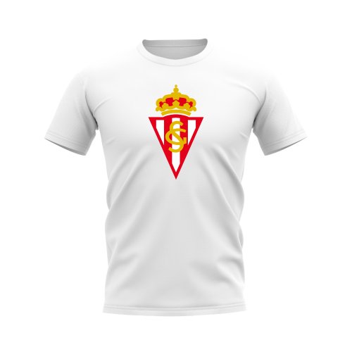 Sporting Gijon Badge T-shirt (White)