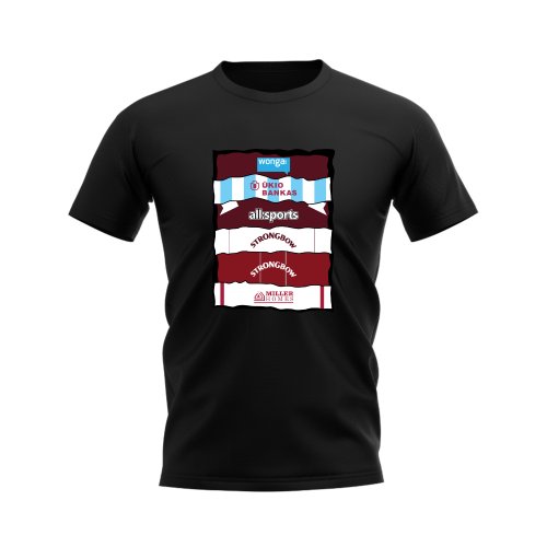 Hearts Shirt Sponsor History T-shirt (Black)
