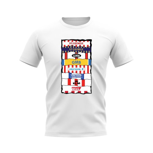 Brentford Sponsor History T-shirt (White)