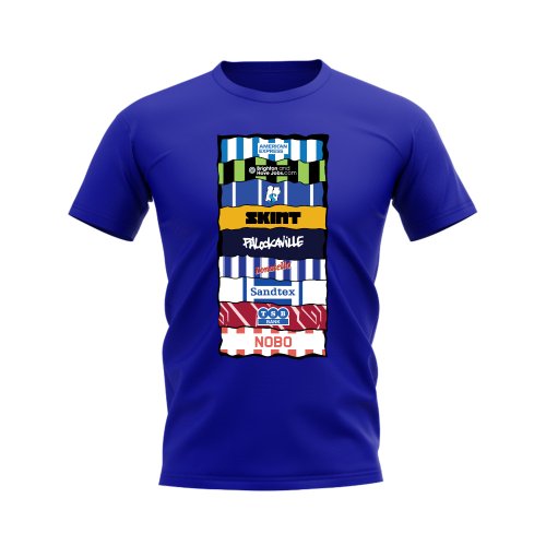Brighton Sponsor History T-shirt (Royal Blue)