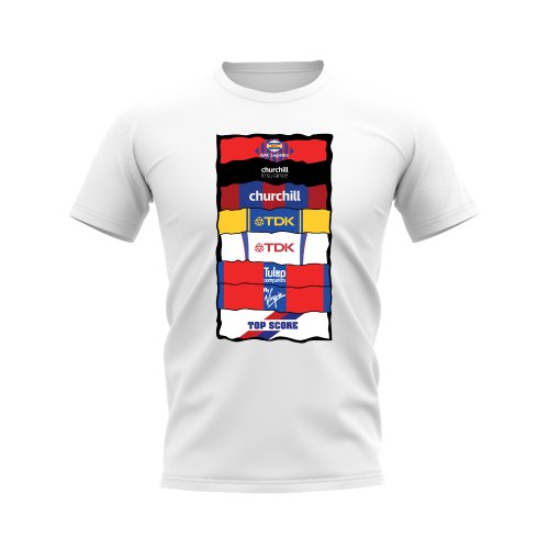 Crystal Palace Sponsor History T-shirt (White)