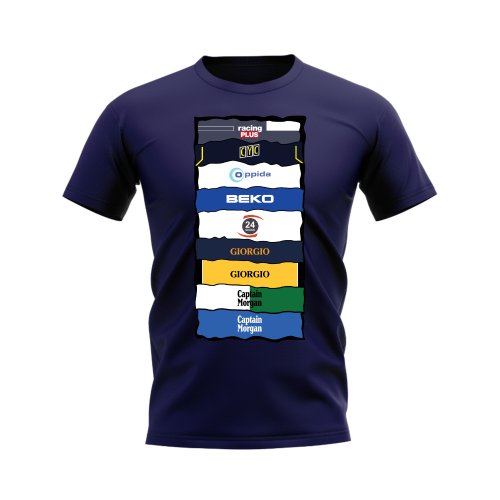 Millwall Sponsor History T-shirt (Navy)