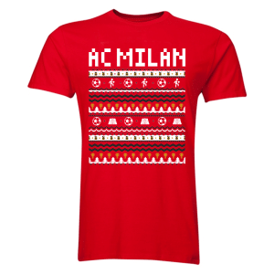 Ac Milan Christmas T-Shirt (Red)