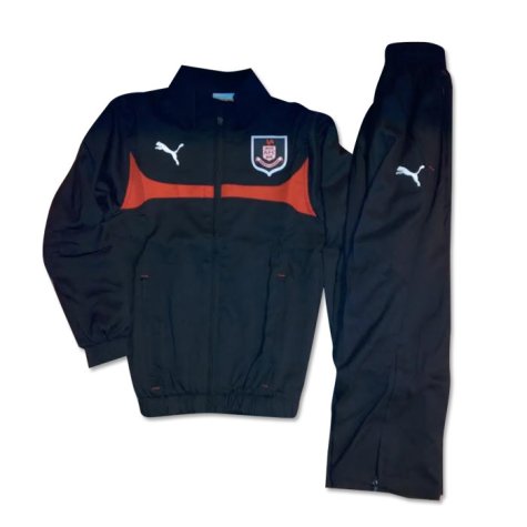 2014-2015 Airdrieonians Puma Tracksuit (Black)