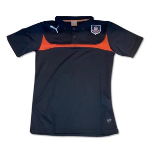 2014-2015 Airdrieonians Puma Polo Shirt (Black-Red)