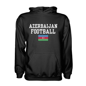 Azerbaijan Football Hoodie - Black Azerbaijan Football Hoodie - Black