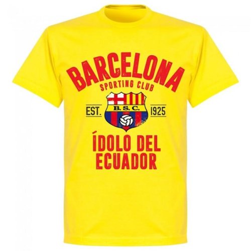 Barcelona Sporting Club Established T-shirt - Yellow