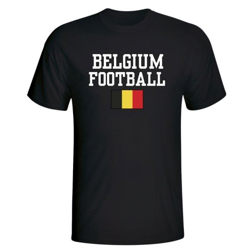 Belgium Football T-Shirt - Black