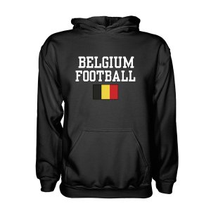 Belgium Football Hoodie - Black Belgium Football Hoodie - Black