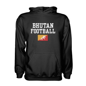 Bhutan Football Hoodie - Black Bhutan Football Hoodie - Black