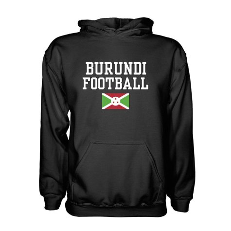 Burundi Football Hoodie - Black