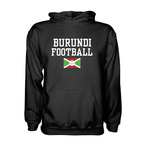 Burundi Football Hoodie - Black