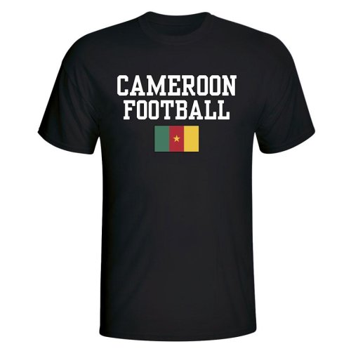 Cameroon Football T-Shirt - Black