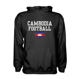 Cambodia Football Hoodie - Black Cambodia Football Hoodie - Black