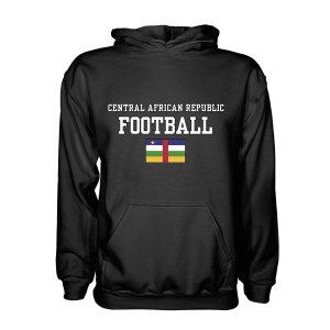 Central African Republic Football Hoodie - Black Central African Republic Football Hoodie - Black