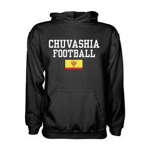 Chuvashia Football Hoodie - Black Chuvashia Football Hoodie - Black