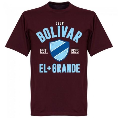 Club Bolivar Established T-Shirt - Maroon