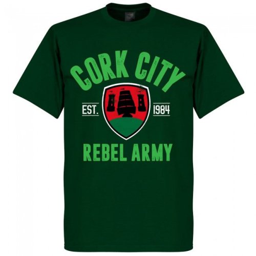 Cork City Established T-Shirt - Bottle Green