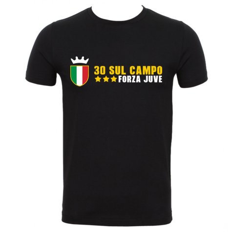 Juventus Del Piero 30 Sul Campo T-Shirt (Black)