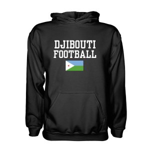 Djibouti Football Hoodie - Black Djibouti Football Hoodie - Black