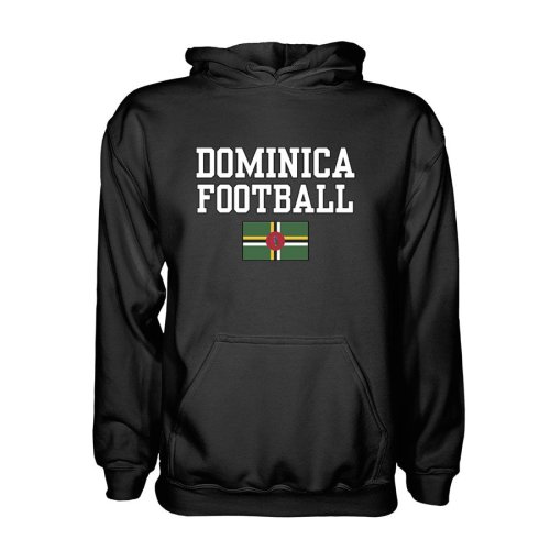 Dominica Football Hoodie - Black