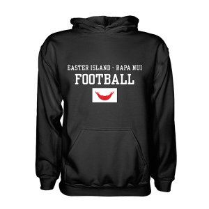 Easter Island - Rapa Nui Football Hoodie - Black Easter Island - Rapa Nui Football Hoodie - Black
