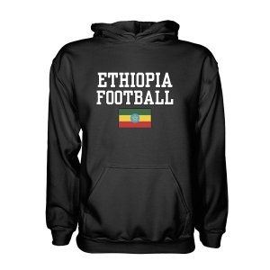 Ethiopia Football Hoodie - Black Ethiopia Football Hoodie - Black