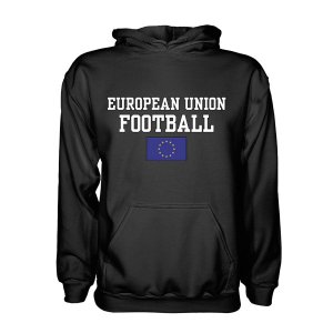 European Union Football Hoodie - Black European Union Football Hoodie - Black