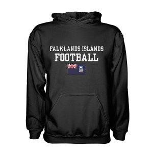 Falklands Islands Football Hoodie - Black Falklands Islands Football Hoodie - Black