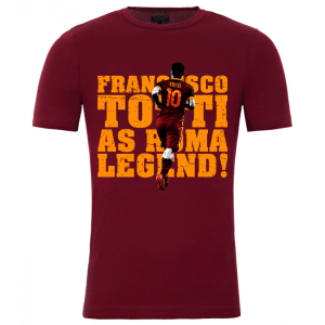 Francesco Totti Roma Legend T-Shirt (Burgundy)