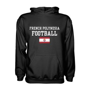 French Polynesia Football Hoodie - Black French Polynesia Football Hoodie - Black