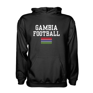 Gambia Football Hoodie - Black Gambia Football Hoodie - Black